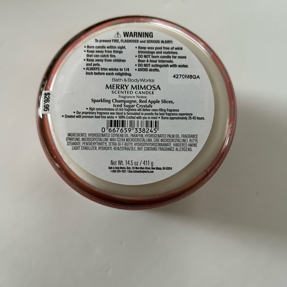 Bath & Body Works Merry Mimosa Candle - Picture 4 of 4